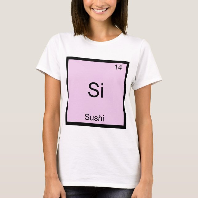 Camiseta engraçada do símbolo do elemento químico  (Frente)