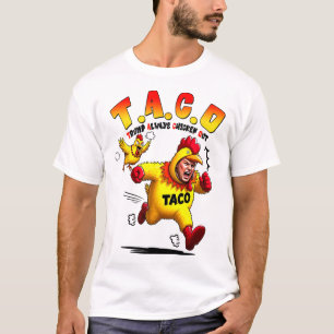 Camiseta engraçada do taco de Trump, piada anti-pr