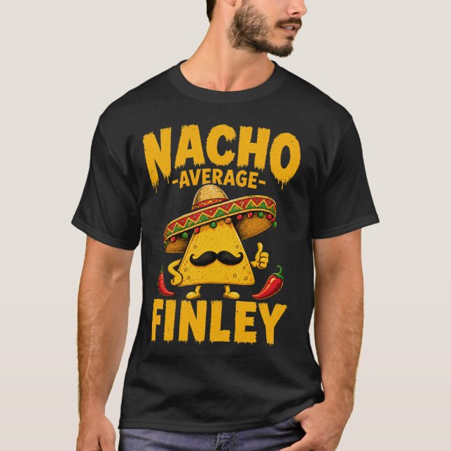 Camiseta engraçada do taco personalizada Nacho Ave (Frente)