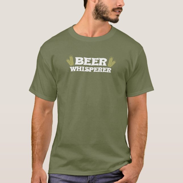 Camiseta engraçada do Whisperer da cerveja (Frente)