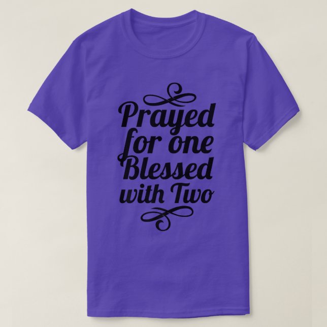 Camiseta Engraçada e abençoada com gêmeos (Frente do Design)