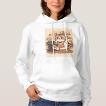 Camiseta engraçada e aconchegante de gato barista