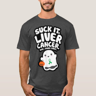 Camiseta Engraçada É Câncer de figado Gimme Candy Ghost Bon