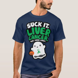 Camiseta Engraçada É Câncer de figado Gimme Candy Ghost Bon