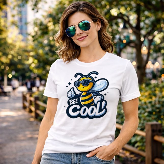 Camiseta engraçada e fofa de abelha com piada de m (Criador carregado)