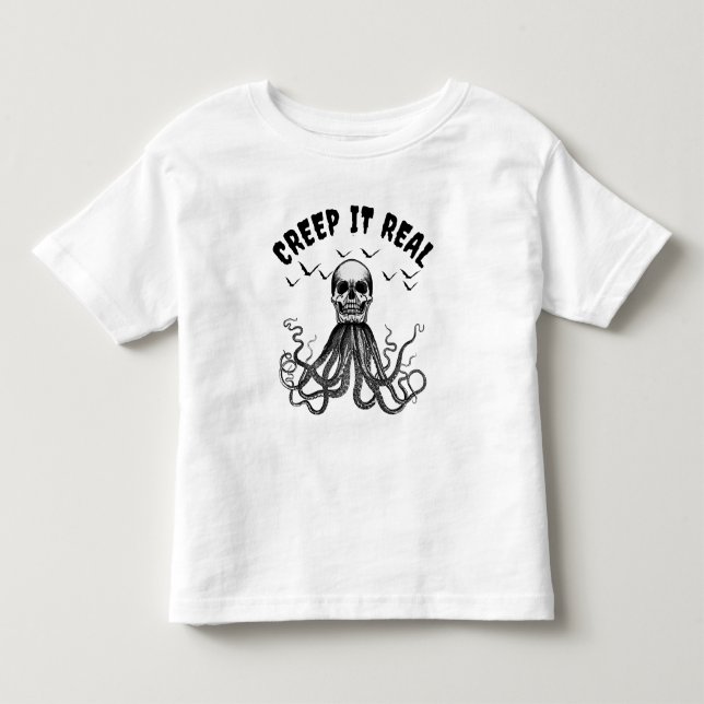Camiseta engraçada e humorística de HALLOWEEN CREE (Frente)