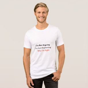 Camiseta Engraçada e Sarcástica – Não Estou Discut
