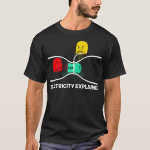 Camiseta Engraçada Eletricidade Explicou Que O Presente Do 