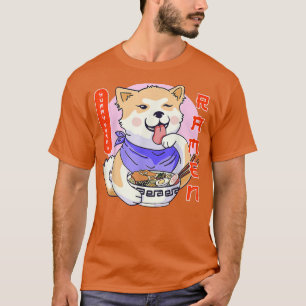 Camiseta Engraçada Engraçada Anime Kawaii Akita Cachorro Ja