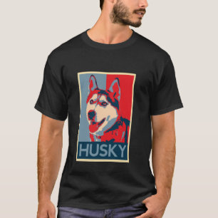 Camiseta Engraçada Engraçada Cachorro Husky Siberi