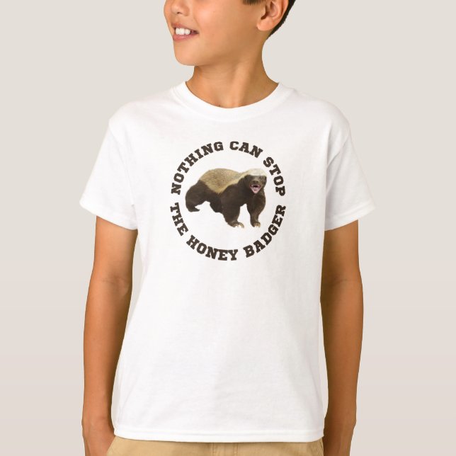 Camiseta Engraçada Engraçada De Mel Animal Selvage (Frente)