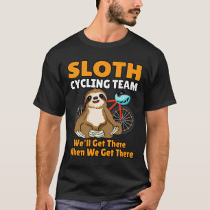 Camiseta Engraçada Equipe De Ciclismo Vamos Chegar Lá Quand