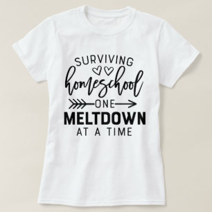 Camiseta Engraçada escola doméstica Quarantine Distância Ap