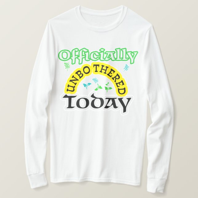 Camiseta engraçada estilo descontraído hoje  (Frente do Design)