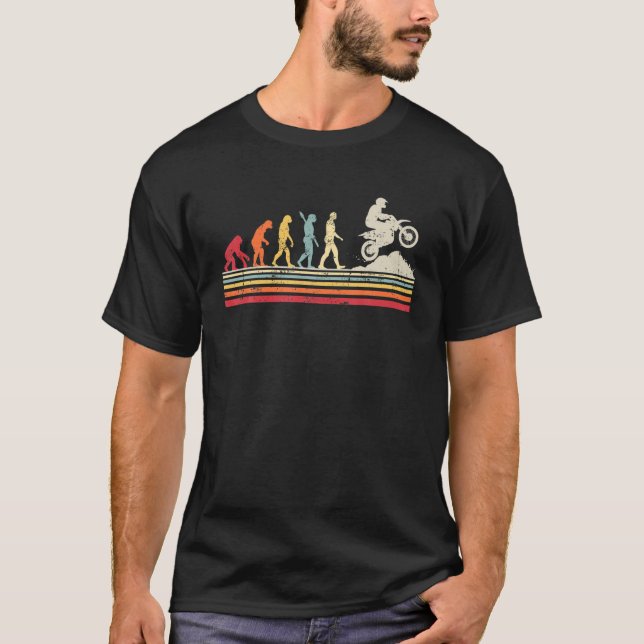 Camiseta Engraçada Evolução Da Bicicleta Da Vintagem Do Hom (Frente)