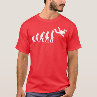 Camiseta Engraçada Evolução do Skydiving Humano Freefall Sk