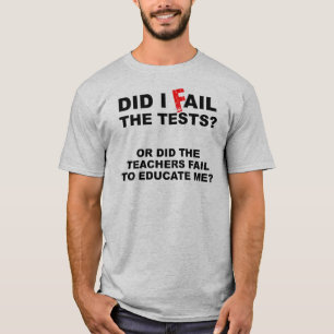 Camiseta Engraçada Falha de Professor