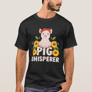 Camiseta Engraçada Fazenda De Porco Whisperer