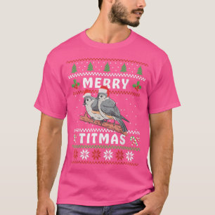Camiseta Engraçada Feliz de Titmouse Titmas Gift Bird