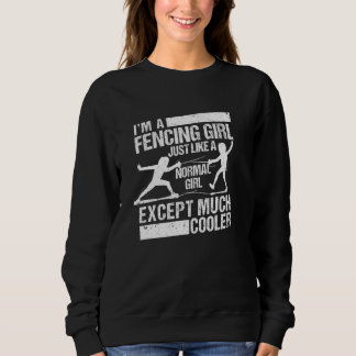 Camiseta Engraçada Fencer Meninas Paixão Fencers Eu sou um 