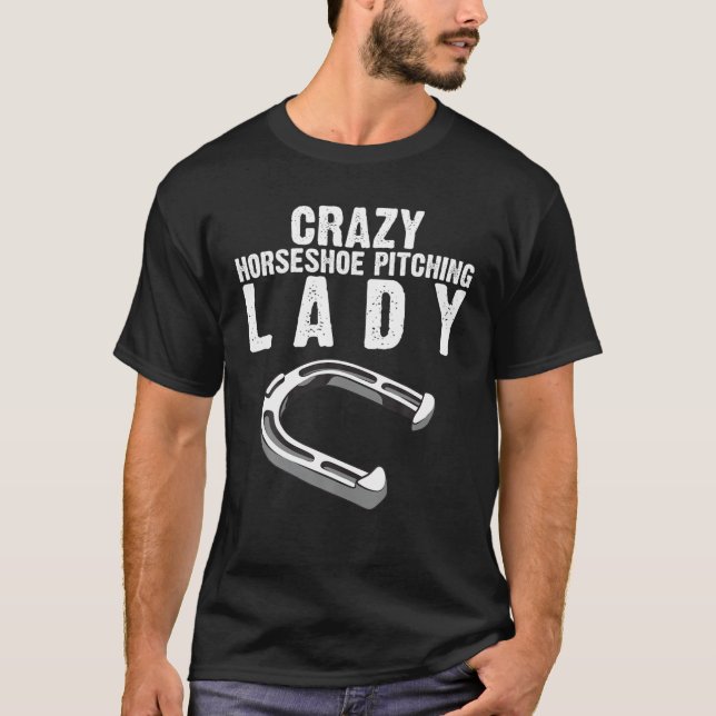 Camiseta Engraçada Ferradura Dando Presente Mulheres Mãe Fe (Frente)