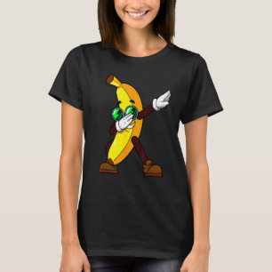 Camiseta Engraçada Fruta Rapazes Meninas Dabbing Banana