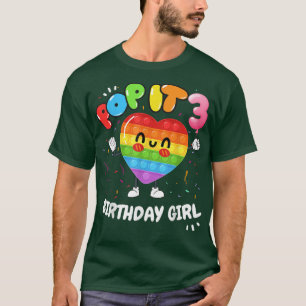 Camiseta Engraçada Garota de Aniversário Pop A aniversário 