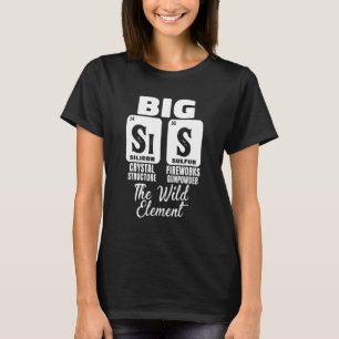 Camiseta Engraçada Garota de Química de Ciência da Irmã Sis