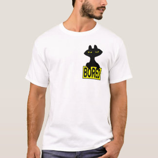 Camiseta engraçada gato preto sarcástico Bad Boogi
