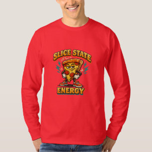 Camiseta Engraçada Gráfica Retro Amante de Pizza E