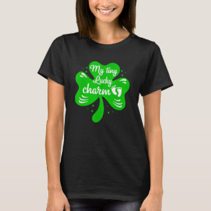 Camiseta Engraçada Gravidez Anúncio Shamrock St Patricks