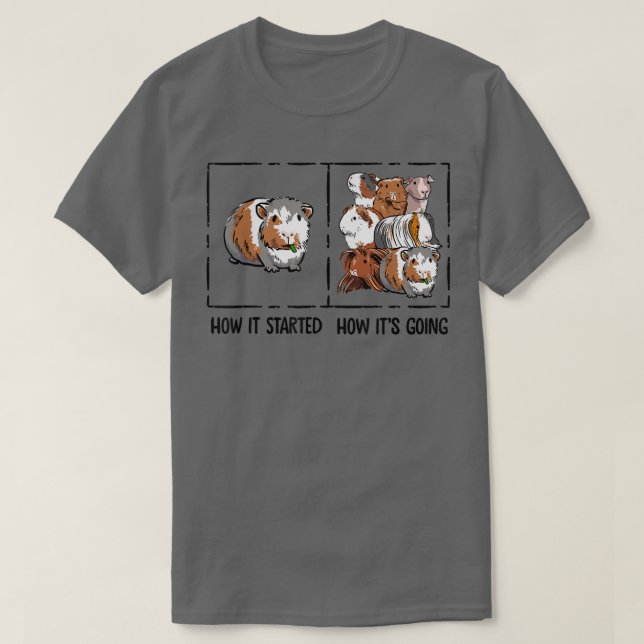 Camiseta Engraçada Guatu Lover Como Começou Meme Ca (Frente do Design)
