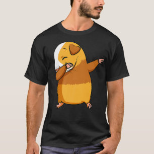 Camiseta Engraçada Guiné Porco Dabbing Dab Dance Tee