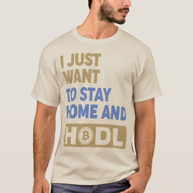 Camiseta engraçada Hodl Crypto Bitcoin Logo Frente (Frente)