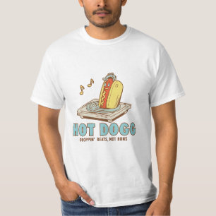 Camiseta engraçada Hot Dogg – Soltando Batidas, Nã