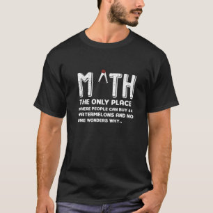Camiseta Engraçada Ideia De Presente De Matemática Para O