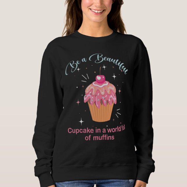 Camiseta Engraçada ideia engraçada do Cupcake de Citação (Frente)