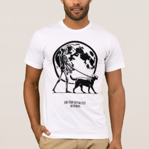 Camiseta Engraçada Labrador E Skeleton Animal Lover Gift