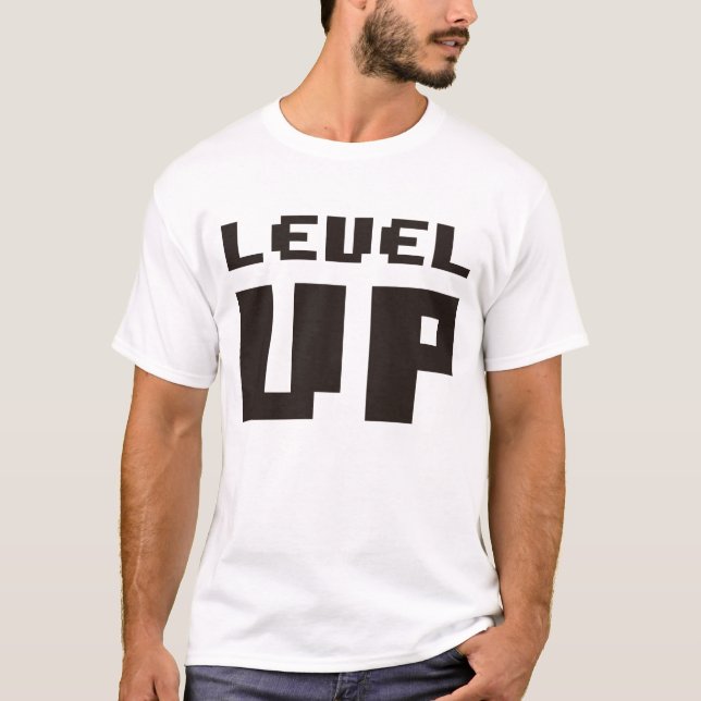 Camiseta engraçada Level Up para presente de amant (Frente)