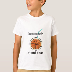 Camiseta Engraçada Limonada Engraçada Stand Boss Yellow