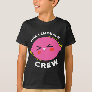 Camiseta Engraçada Limonada Rosa Limonada Tripulação Limão