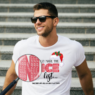 Camiseta Engraçada Lista de Natal, Papais noeis sarcásticos