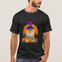 Engraçada Malva Americana Gata Halloween Bruxa Pum