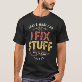Camiseta engraçada masculina conserto coisas - Mec