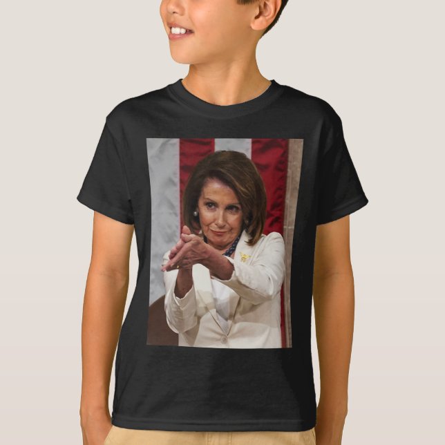 Camiseta Engraçada Nancy Pelosi Relembra-Se Contra Tumor (Frente)