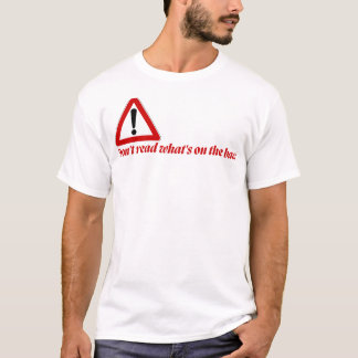 Camiseta Engraçada Não Leia o Verso