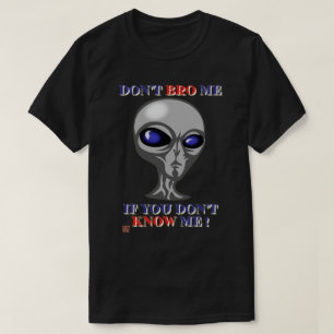 camiseta engraçada "NÃO ME BRO..."