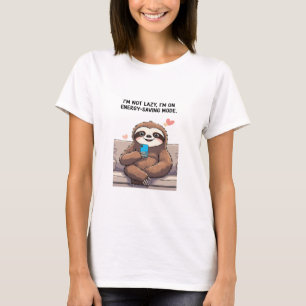 Camiseta Engraçada - "Não sou preguiçoso, estou em