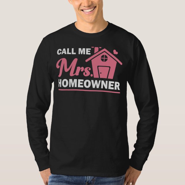 Camiseta Engraçada Nova dona de casa Arte Mulheres Mãe Comp (Frente)