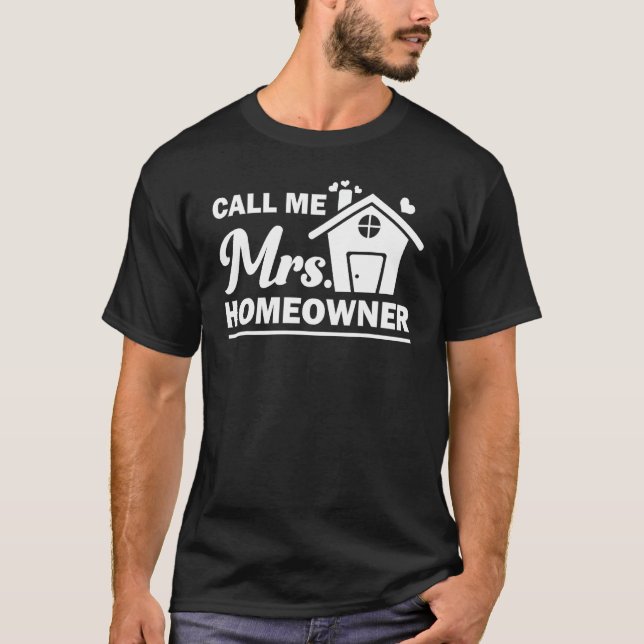 Camiseta Engraçada Nova dona de casa Arte Mulheres Mãe Comp (Frente)